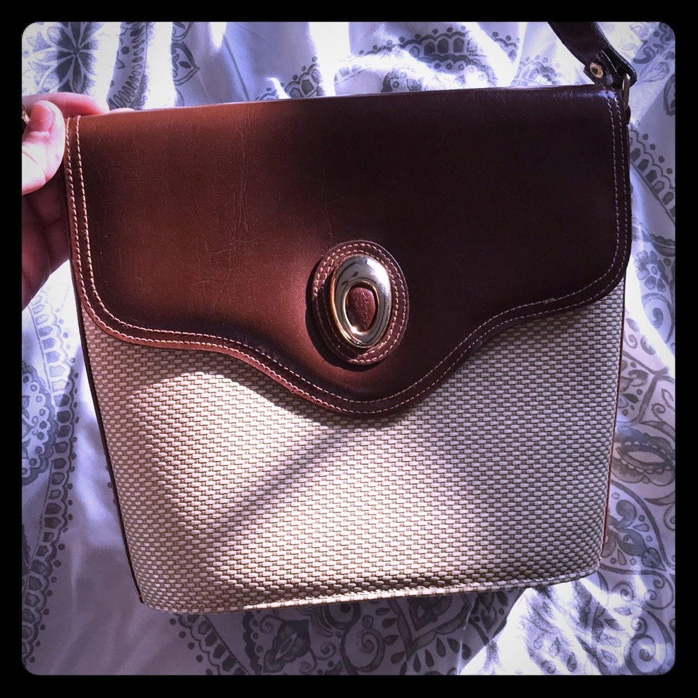 Cute leather shoulder purse